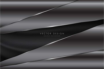   Abstract background luxury of gray metallic modern design vector illustration.
