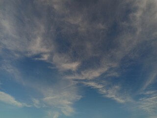 white and black clouds were seen late into the