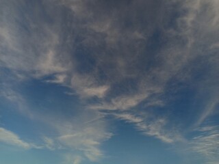 white and black clouds were seen late into the
