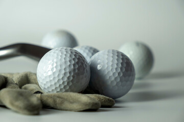 golf ball and glove