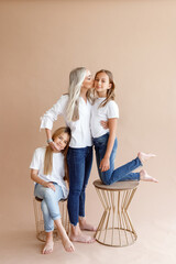 happy family with children