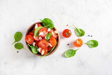 Homemade healthy fresh salad