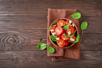 Homemade healthy fresh salad