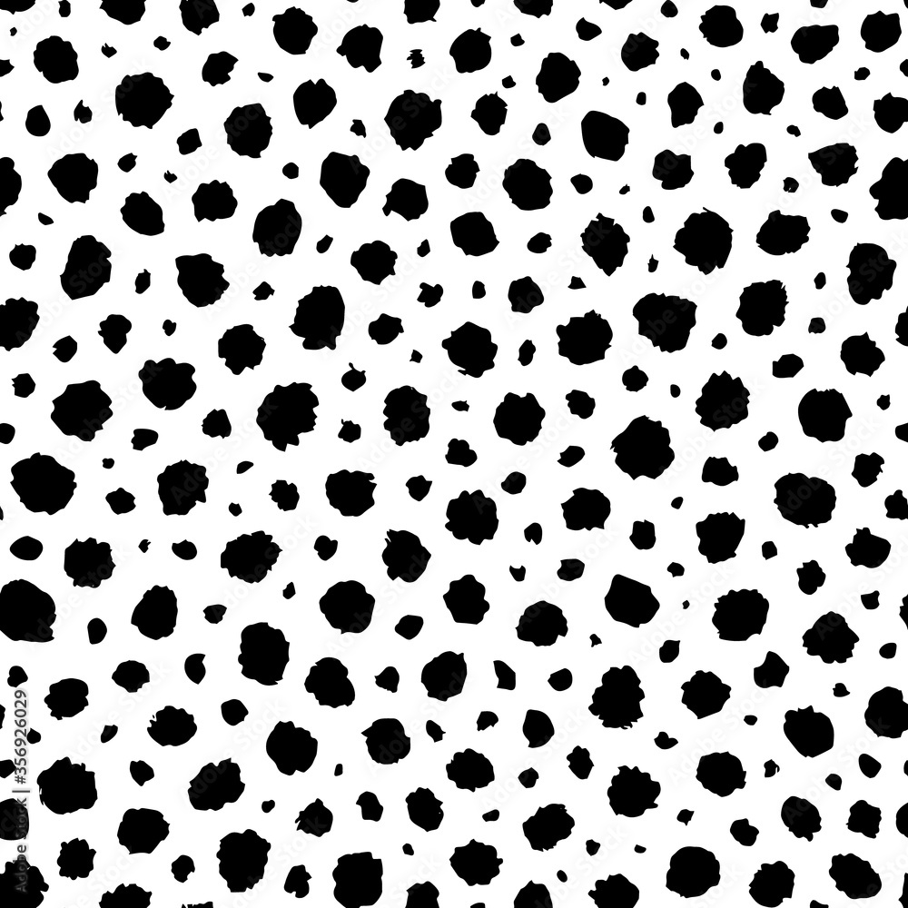 Poster spot seamless pattern. ink blob splodge. hand drawn circle. brushstroke blot. brush circular. grunge