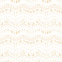 Beige watercolor zig zag seamless pattern. Hand painted modern geometric ornament.