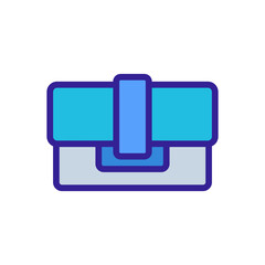 wallet fashion accessory icon vector. wallet fashion accessory sign. isolated color symbol illustration