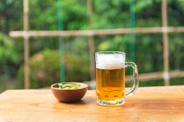 枝豆とビール