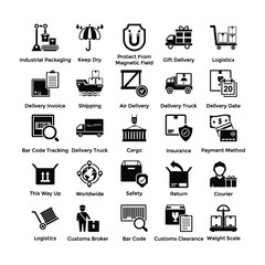 
Logistic Delivery Icons Bundle 
