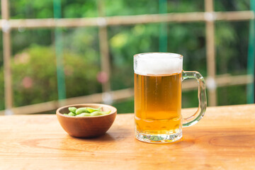 枝豆とビール