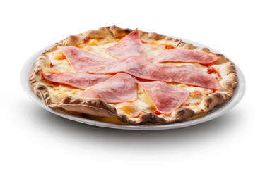 Pizza de jamón y queso
