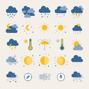 Weather Icons For Print, Web or App