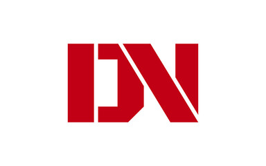 DN or ND Letter Initial Logo Design, Vector Template