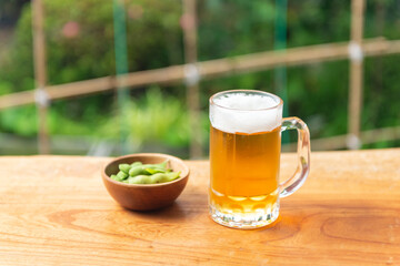 枝豆とビール