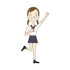 女子高生のイラスト
