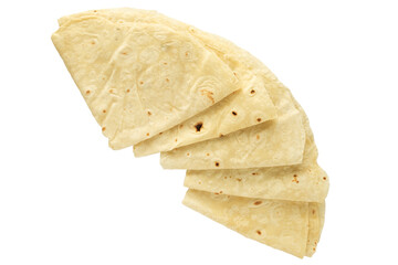 Pita bread isolated on white background. Pita bread. National cuisine.