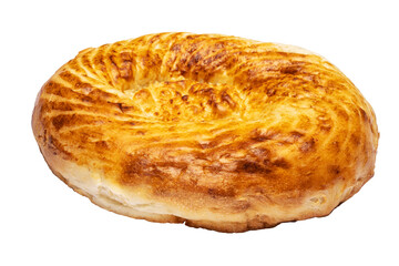 Tortillas without yeast isolated on white background. Yeastless bread.