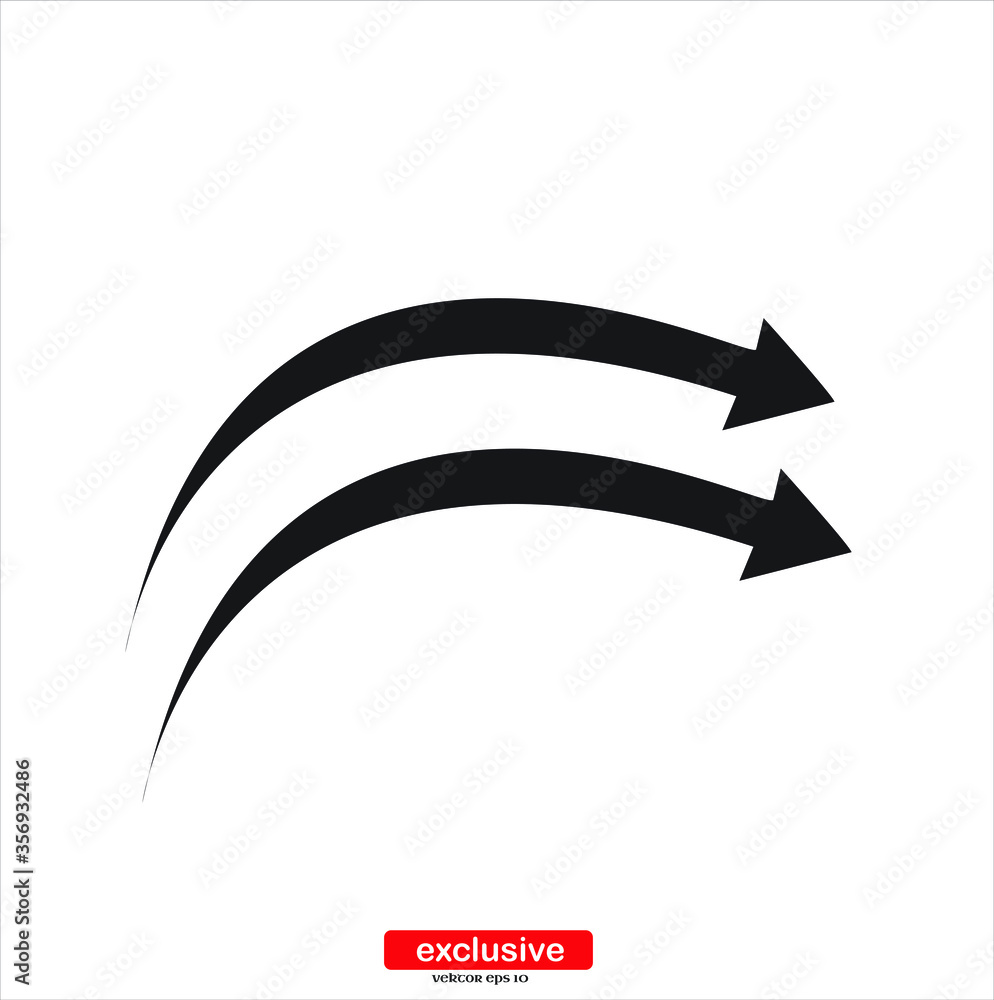 Poster arrow icon.flat design style vector illustration for graphic and web design.