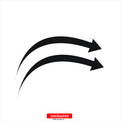
arrow  icon.Flat design style vector illustration for graphic and web design.	
