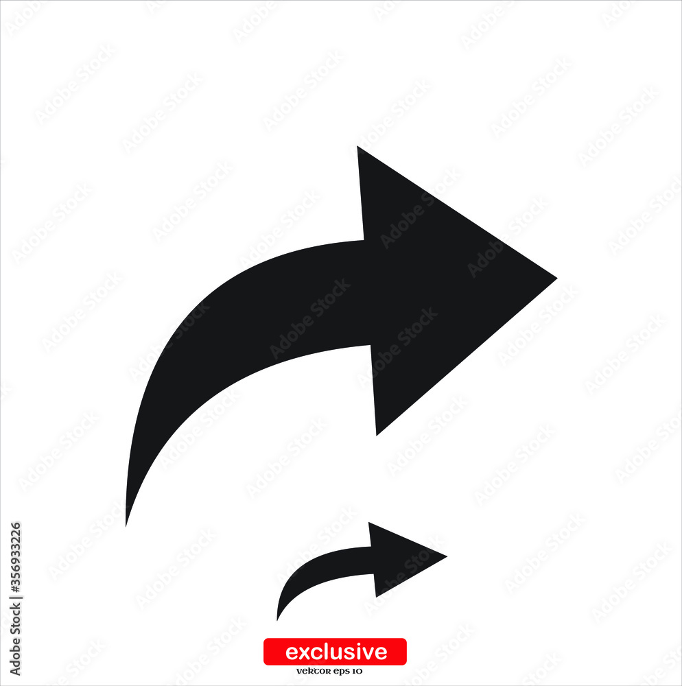 Poster arrow icon.flat design style vector illustration for graphic and web design.