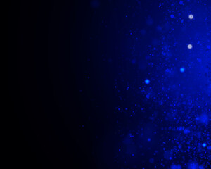 Abstract defocused circular blue bokeh on dark background. EPS 10