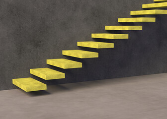 Stairs 3d rendering background