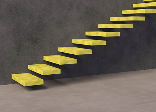 Stairs 3d Rendering Background