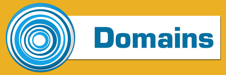 Domains Blue Yellow White Circular Horizontal 