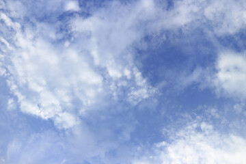 blue sky and clouds for the background.