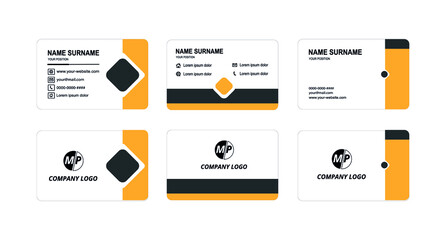 Simple vector business card design