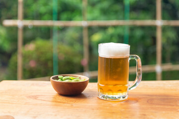 枝豆とビール