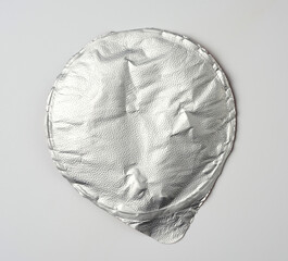 round aluminum thin lid for plastic yogurt jars, sour cream