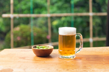 枝豆とビール