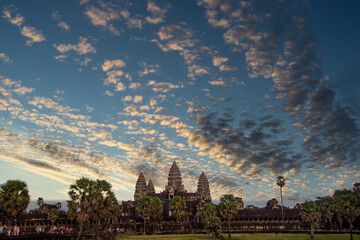 Obraz premium Ankkor Wat in Cambodia during sunset
