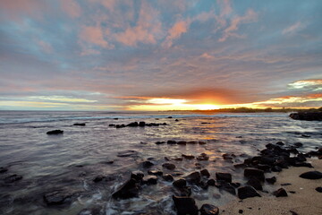 Obraz premium sunset on the beach