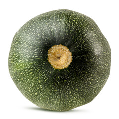 Zucchini ball isolated on white background with clipping path