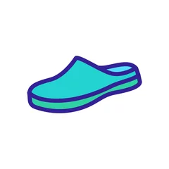 Fototapeten clogs shoe icon vector. clogs shoe sign. isolated color symbol illustration © vectorwin