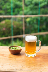 枝豆とビール