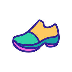 running boot icon vector. running boot sign. isolated color symbol illustration