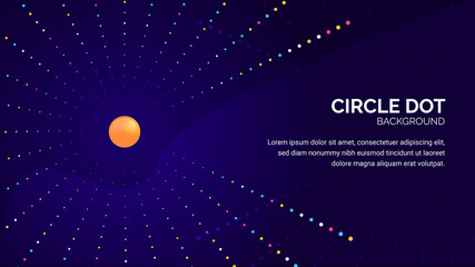 circle dot abstract neat background banner