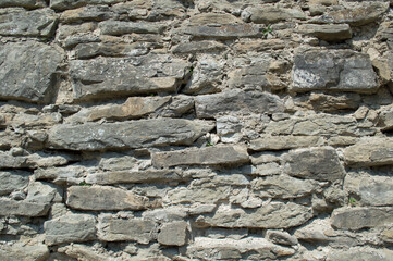 Ancient stone wall in ruins in Slovakia 6