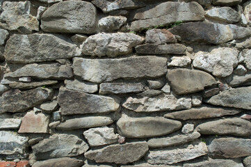 Ancient stone wall in ruins in Slovakia 5