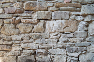 Ancient stone wall in ruins in Slovakia 4