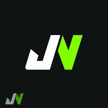 Initial Letter JN Logo Design Vector Template. Creative Linked Alphabetical NJ Logo Vector.