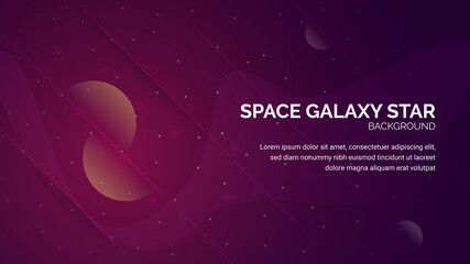 space galaxy star background banner