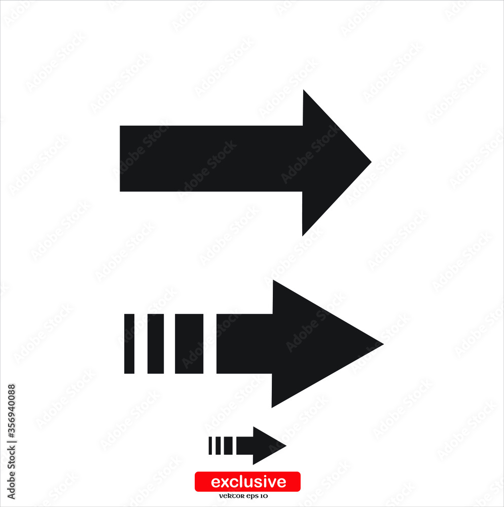 Poster arrow icon.flat design style vector illustration for graphic and web design.