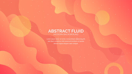 abstrac fluid orange modern background banner