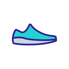 slip-on shoe icon vector. slip-on shoe sign. isolated color symbol illustration