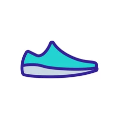 Zelfklevend Fotobehang slip-on shoe icon vector. slip-on shoe sign. isolated color symbol illustration © vectorwin