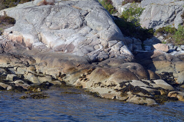 Sognefjord, Norway, Scandinavia. View from the board of Flam - Bergen ferry.
