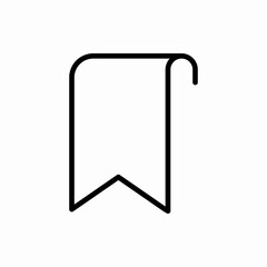 Outline bookmark icon.Bookmark vector illustration. Symbol for web and mobile